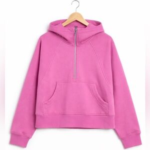 Lululemon Scuba Oversized Half-Zip Hoodie Pink Blossom XS/Small